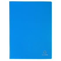 Protège-documents en polypropylène 5/10e OPAK pochettes Cristal 100 vues - A4 - Bleu clair - x 10 - Exacompta