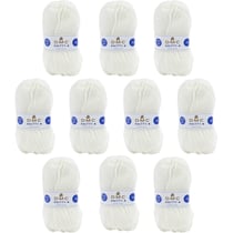10 pelotes - 100% acrylique - Blanc - 812 - 50g - 140m - DMC - Knitty 4 - Tricot