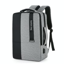 Sac À Dos Ordinateur Grande Capacité Avec Interface De Charge USB Rouge Gris YONIS