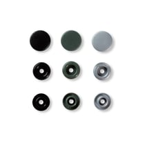 Prym Love Boutons pression plastique 12mm gris