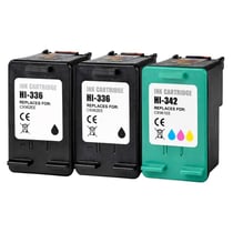Pack de Cartouches Compatibles HP 336 & 342 pour Deskjet, OfficeJet, PhotoSmart et PSC