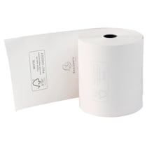 Bobine pour tickets de caisse 80x70mm - 72m - 1 pli thermique 48g/m2. - Blanc - x 48 - Exacompta