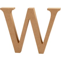 Lettre, W, H : 8 cm, ép. 1,5 cm, 1 pièce