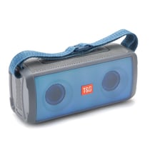 Enceinte Bluetooth Portable LED Couleur Fil Sans Fil Super Basses Autonomie Longue Gris YONIS