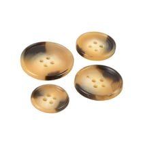 Lot de 6 boutons costume beige antilope