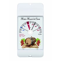 Thermomètre MINI-MAXI de CAVE blanc