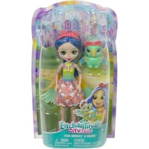 Enchantimals poupee prita et perroquet flutter - figurine 15 cm - animal - mattel hhb89