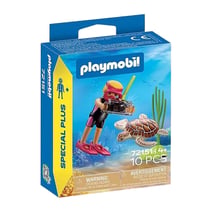 PLAYMOBIL® - Plongeuse avec appareil et tortue - 72151 - PLAYMOBIL® Special Plus