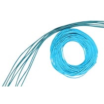 Lanières rondes en cuir de boeuf, 2mm ø, beige, 100 cm