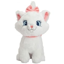 Peluche chat blanc marie 33 cm les aristochats - doudou disney enfant