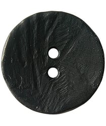 Carte de 1 bouton rond imitation bois 2 trous 30mm - Prym Noir