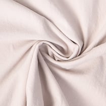 Tissu Coton Lavé aspect Lin uni Beige sable