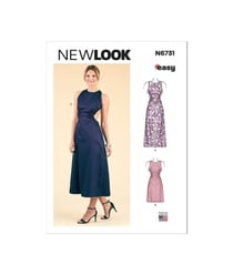 Patron New Look 6731 - Robe a 2 longueurs du 34 au 46 (FR) taille n°FR 34-46