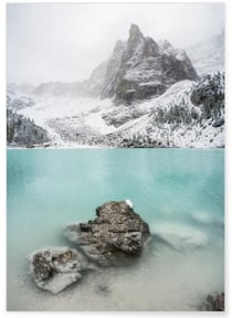 Poster Nature Winter Lake | A3 : 29,7x42cm