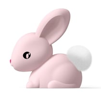 Veilleuse Cotton le lapin rose