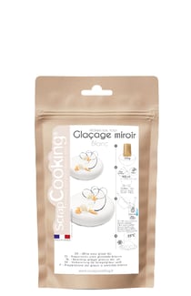 Glaçage miroir blanc en poudre