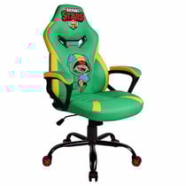 Chaise Gaming Junior Brawl Stars Verte, Simili Cuir & Broderie, Ergonomique & Réglable - Subsonic