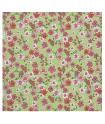 Tissu coton fleuri multicolore de 140 cm de largeur fleur rose vendu par 50 cm