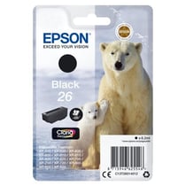 EPSON Cartouche d'encre T2601 Noir - Ours polaire (C13T26014012)