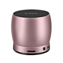 Enceinte Bluetooth Portable Mini Hifi Stereo Bass Puissante Metal Subwoofer Or Rose YONIS