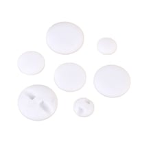 Bouton tunnel classique blanc