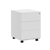 Caisson de bureau metal verrouillable avec 3 tiroirs rangement de documents papeterie