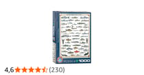 Puzzle 1000 pièces - Poissons d'eau douce - Eurographics