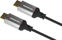 Câble HDMI 2.1 Gaming Monster Cable - PVC - 1-21424474 - Noir et Gris - 1,80 m