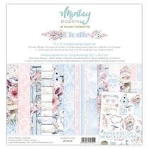 12 papiers scrapbooking 30,5 x 30,5 cm Mintay By Karola ELODIE