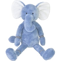 Peluche Eléphant bleu Emoji 40 cm
