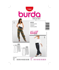 Patron N°7400 Burda Style : Pantalon taille n°FR 34-60