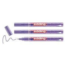 Lot de 3 marqueurs peinture brillante - EDDING - violet métallisé - 0,8 mm