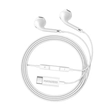 Mayaxess Écouteurs pour Pixel 9 Filaires USB-C avec Micro intégré Blanc