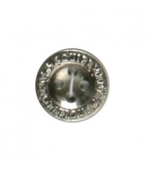 Carte de 4 boutons Militaires argentés 18mm - Distrifil Argent