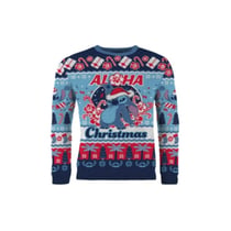 Lilo & Stitch - Pull de Noël Stitch Aloha Christmas (Taille L)