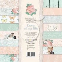 8 papiers scrapbooking 30.5 x 30.5 cm LemonCraft LOVE OF MY LIFE