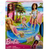 Coffret poupee barbie blonde et sa piscine de reve - mattel - hrj74 - accessoire