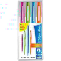 4 stylos feutres - Pointe moyenne - Couleurs vives - Flair - PaperMate
