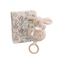 Lapin doudou – Boite a musique Beige - Doudou et Compagnie