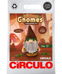 Kit Amigurumi Círculo – Gnome Élément “Terre” : un kit débutant complet Marron