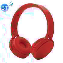 Casque Bluetooth sans Fil Pliable Son Stéréo Mains Libres Entrée Jack Rouge YONIS