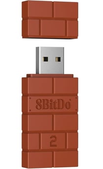 8Bitdo Adaptateur Wireless USB Version 2 pour Windows/Raspberry Pi/Steam Deck/Xbox/PS5/Nintendo Switch