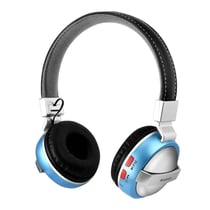 Casque Audio Bluetooth Sans Fil Qualité Stéréo Portée 10m Confortable Et Élégant Bleu YONIS