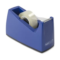 Rapesco 0774 Dévidoir de Ruban Adhésif 300 avec un Noyau de 25 mm, Ruban Adésif Non Inclus, Bleu