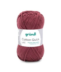 Fil à tricoter COTTON QUICK UNI - Gründl - PPSC - certifié Oeko-Tex 155 Rose