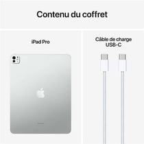 Apple IPad Pro - Tablette Ipad os, écran 11 pouces (27.9 cm), WiFi 6 / Bluetooth 5.3 + RAM 8 Go + stockage 512 Go + caméra principale 12 mpx - Gris