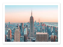 Affiche 50 x 70 cm -  Manhattan sunset - Manjik Pictures