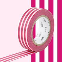 Masking Tape - Masking Tape MT Lignes framboise