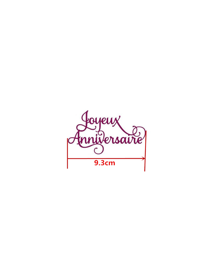 Die texte "Joyeux Anniversaire"
