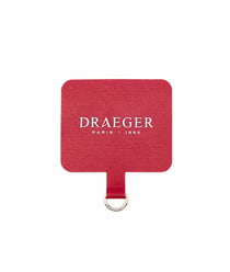 Adaptateur Cordon Téléphone ou de Sac - 8,5 x 6 cm - DRAEGER rouge